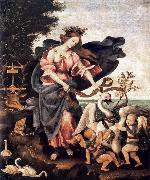 LIPPI, Filippino Allegory of Music or Erato sg china oil painting reproduction